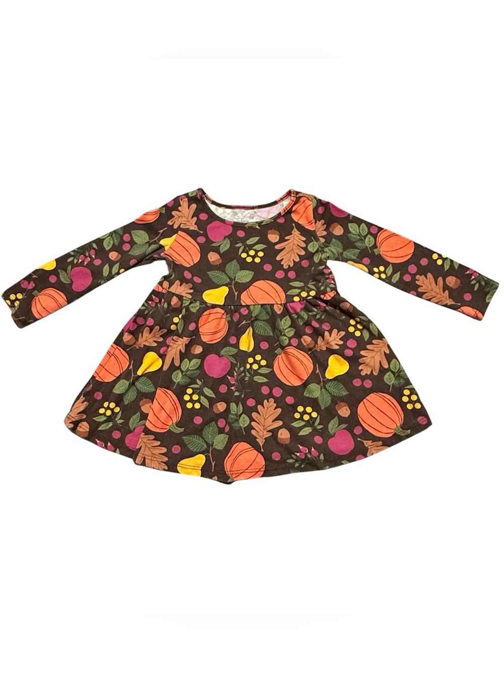 The Children's Place Baby Dress 12-18M Fall Halloween Pumpkin Harvest
